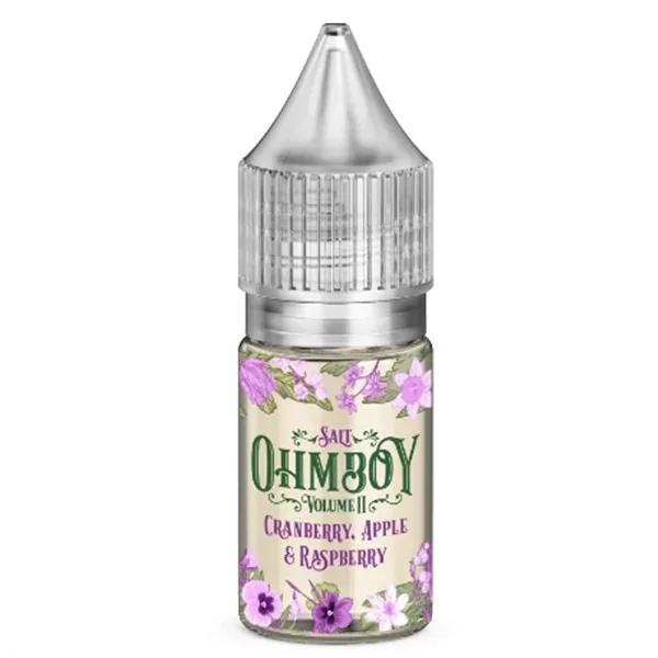 Cranberry Apple & Raspberry Nic Salt 10ml E Liquid By Ohm Boy Volume II