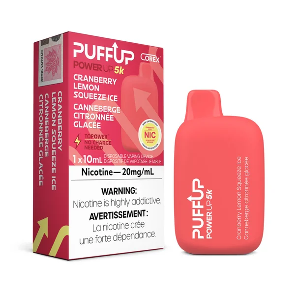 Cranberry Lemon Squeeze Ice PuffUp Disposable Vape | 5K - VapeLoft