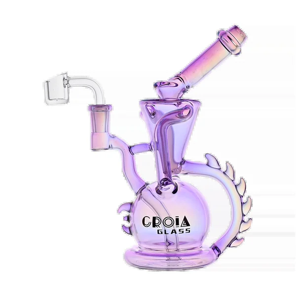 Croia Glass 10" Dragon Spine Recycler Dab Rig | Croia Glass