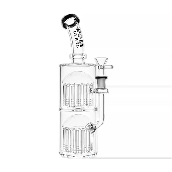 Croia Glass 11" Double Tree Perc Scientific Glass Bong | Croia Glass