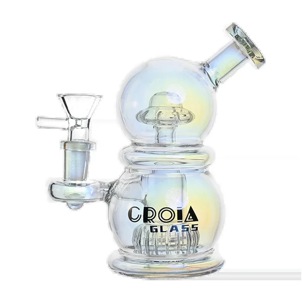 Croia Glass 6" Mini Egg Dab Rig with Crown Perc | Croia Glass