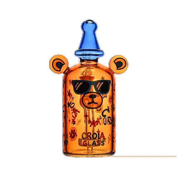 Croia Glass Cool Teddy Bear Dab Rig with Showerhead Perc | Croia Glass - Image 3