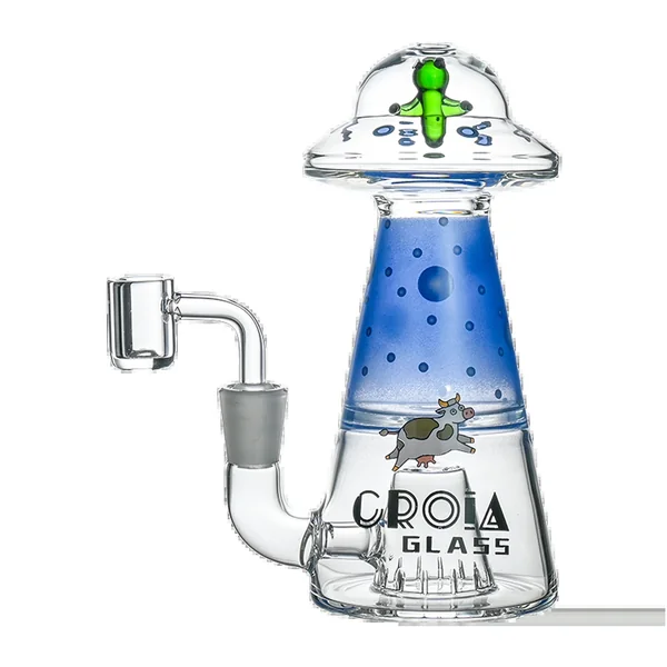 Croia Glass UFO Alien Dab Rig with Showerhead Perc | Croia Glass - Image 4