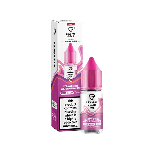 Crystal Clear Bar Salt Strawberry Watermelon Ice E Liquid 10ml