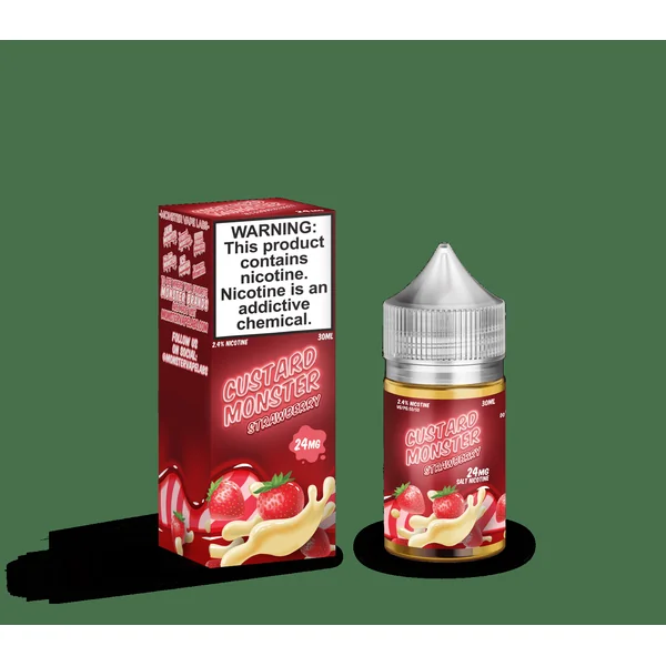 Custard Monster Salts Strawberry Custard 30ml Nic Salt Vape Juice