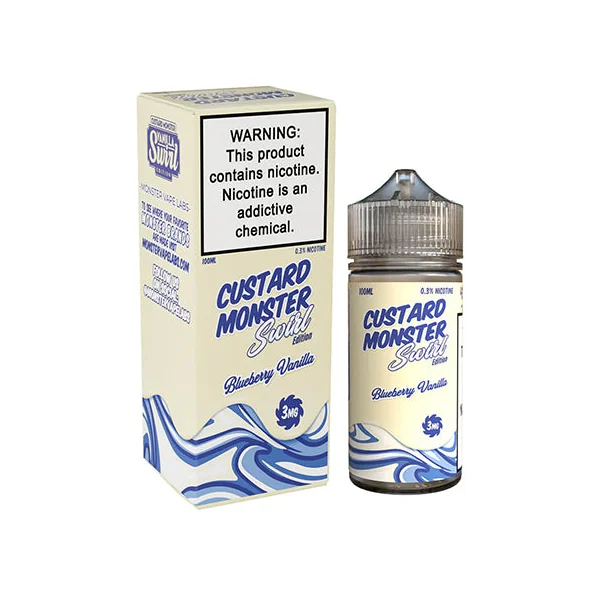 Custard Monster Swirl Blueberry Vanilla by Jam Monster 100ml