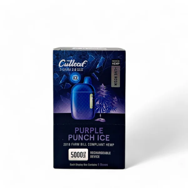 Cutleaf 5 Gram 2.0 Ice Hemp + Live Rosin Disposable - Image 4