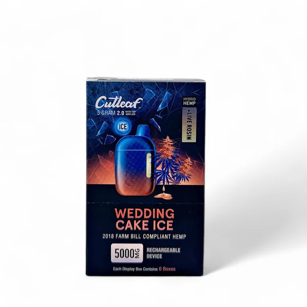 Cutleaf 5 Gram 2.0 Ice Hemp + Live Rosin Disposable - Image 5