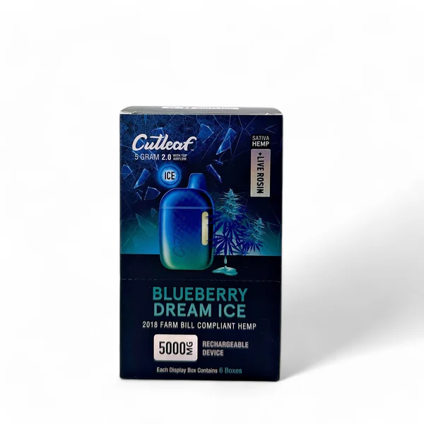 Cutleaf 5 Gram 2.0 Ice Hemp + Live Rosin Disposable - Image 6