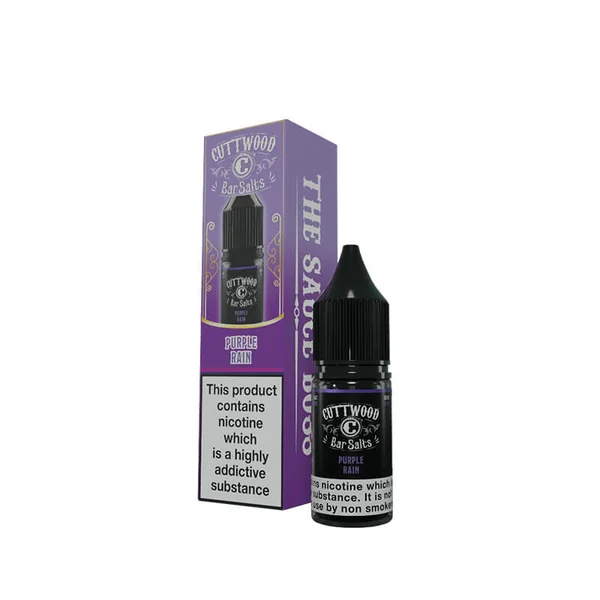 Cuttwood Bar Salts Purple Rain 10ml Nic Salt E-Liquid - Image 2