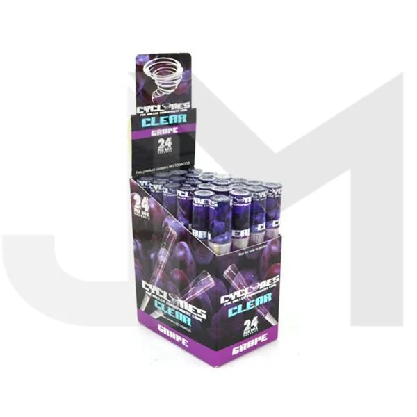 Cyclones Pre Rolled Clear Cones - 24 pack - Image 2