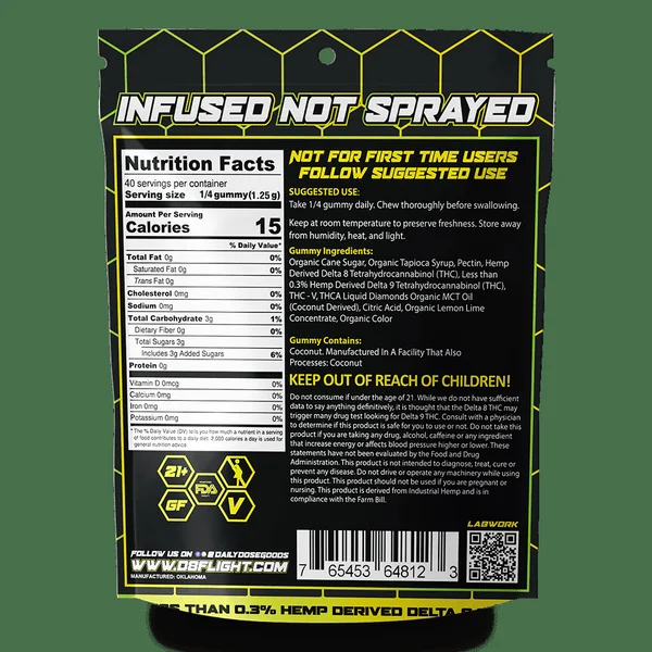 D8 Flight F*ckin Hitter Exotics Gummies Bag 3000mg 10ct (SINGLE) [DROPSHIP] - Image 5