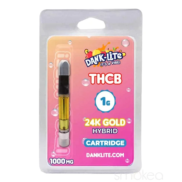 Dank Lite 1g THCB Vape Cartridge - 24K Gold