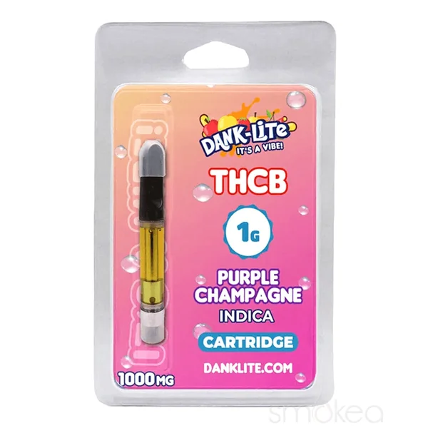 Dank Lite 1g THCB Vape Cartridge - Purple Champagne