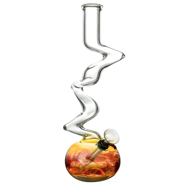 DankStop 12" Raked Zig Zag Bubble Base Bong