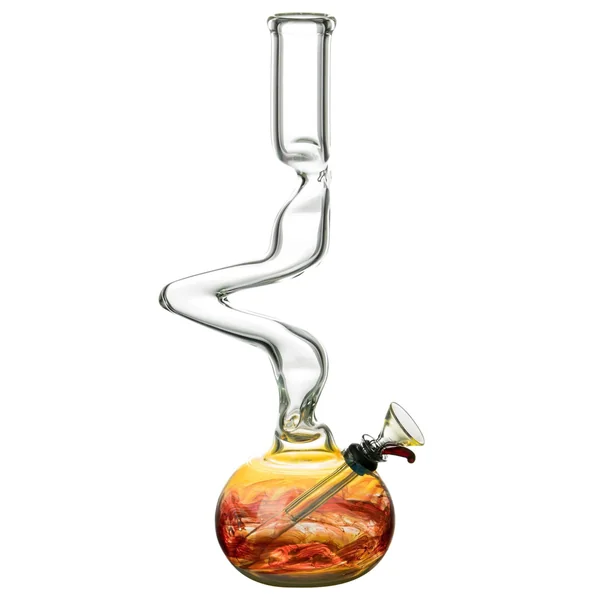 DankStop 12" Raked Zig Zag Bubble Base Bong - Image 4