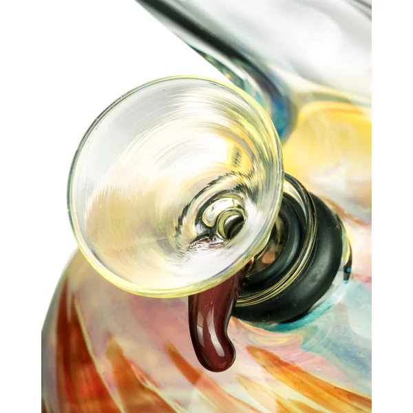 DankStop 12" Raked Zig Zag Bubble Base Bong - Image 7