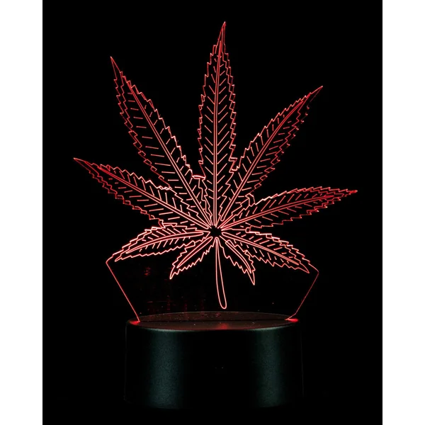 DankStop 3D Cannabis Leaf Lamp - Image 2