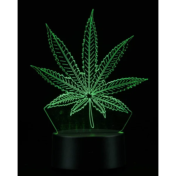 DankStop 3D Cannabis Leaf Lamp - Image 3