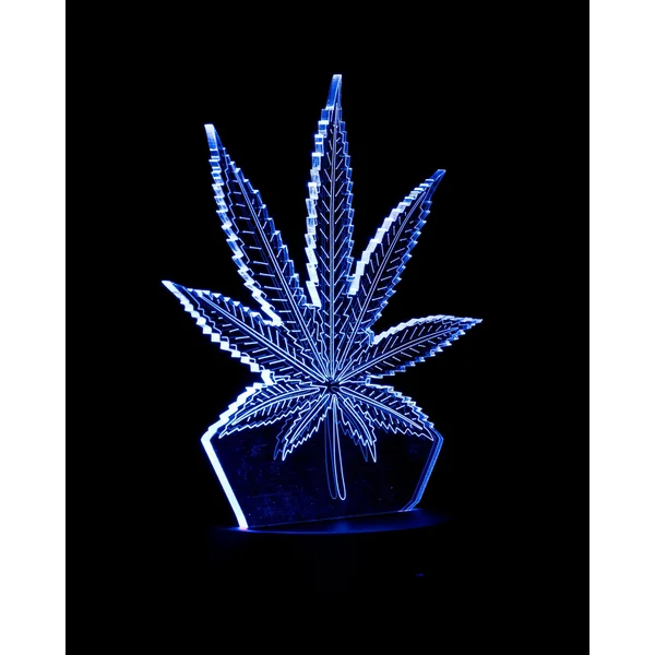 DankStop 3D Cannabis Leaf Lamp - Image 5