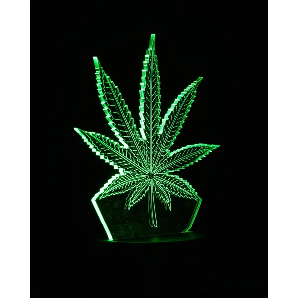 DankStop 3D Cannabis Leaf Lamp - Image 6