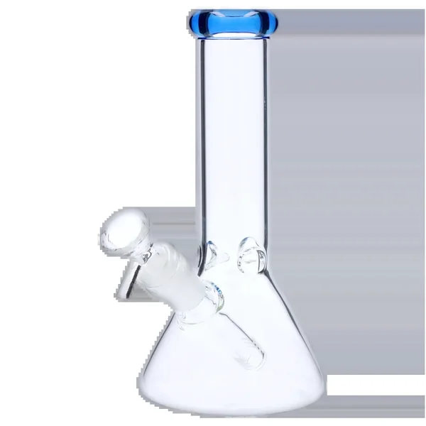 DankStop 4mm Beaker with Colored Mouthpiece - 8 in.