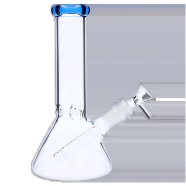 DankStop 4mm Beaker with Colored Mouthpiece - 8 in. - Image 2