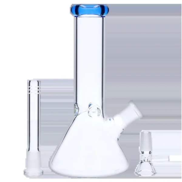 DankStop 4mm Beaker with Colored Mouthpiece - 8 in. - Image 4