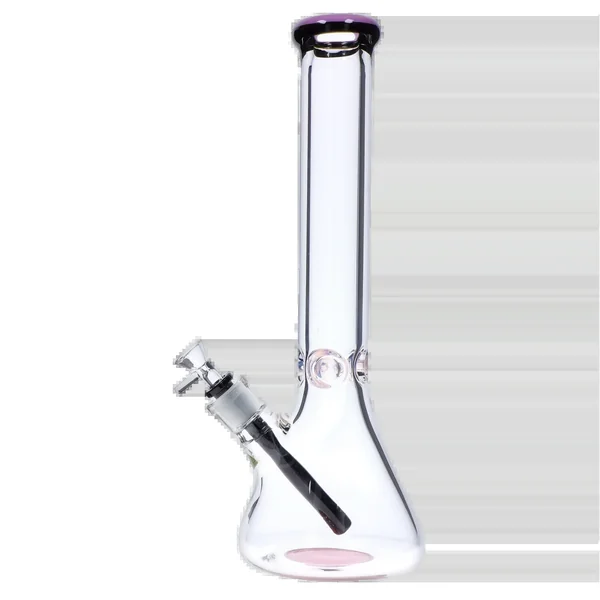 DankStop Beaker with Color Ring Bong - 16 in. - Image 2