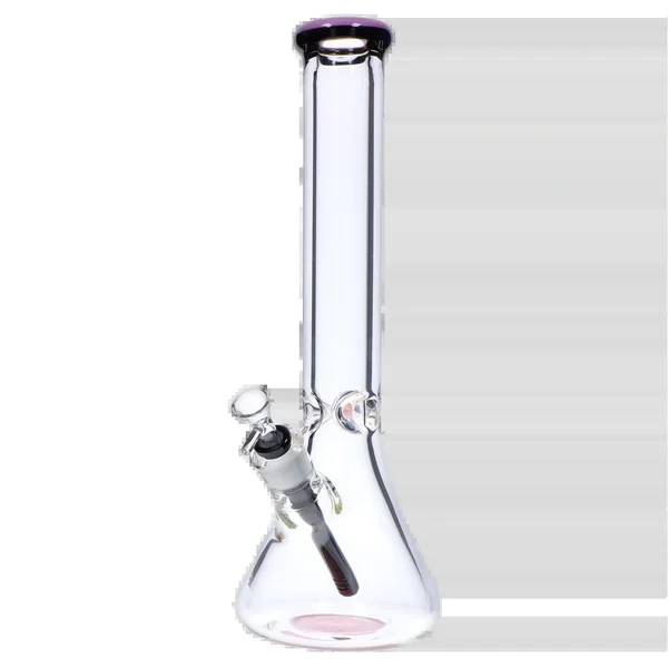 DankStop Beaker with Color Ring Bong - 16 in. - Image 14