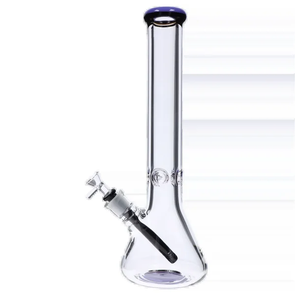 DankStop Beaker with Color Ring Bong - 16 in. - Image 18