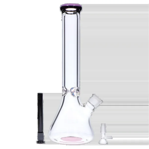 DankStop Beaker with Color Ring Bong - 16 in. - Image 4