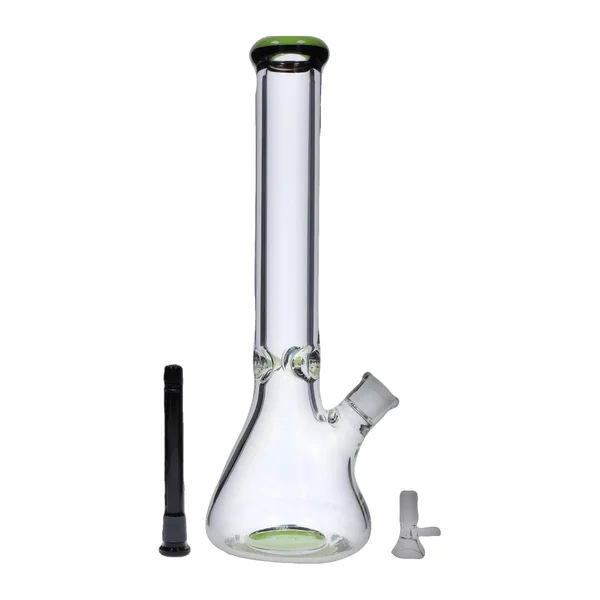 DankStop Beaker with Color Ring Bong - 16 in. - Image 10