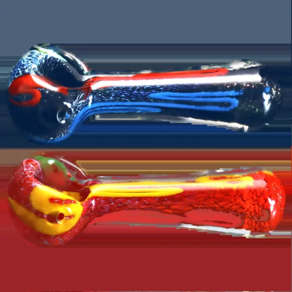 DankStop Color Frit Spoon Pipe - 3 in.