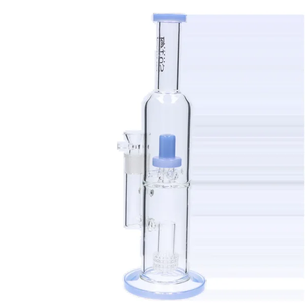 DankStop Dual Perc with Color Accents Bong - 15 in. - Image 2