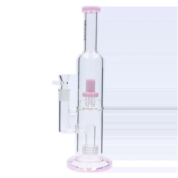 DankStop Dual Perc with Color Accents Bong - 15 in. - Image 11