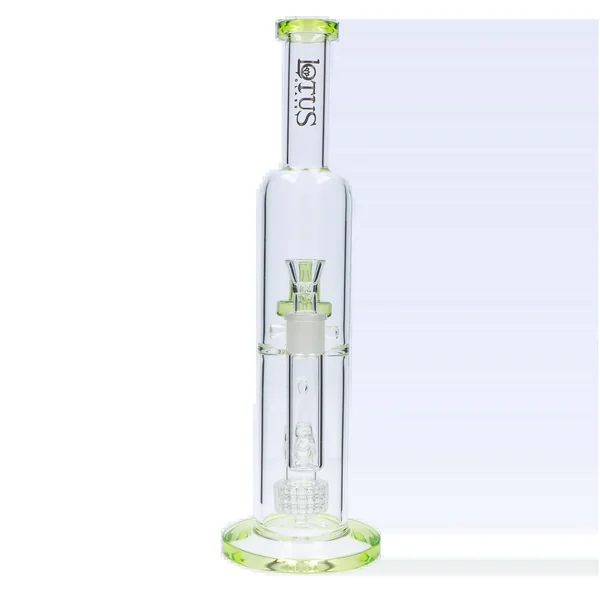 DankStop Dual Perc with Color Accents Bong - 15 in. - Image 14