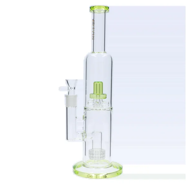DankStop Dual Perc with Color Accents Bong - 15 in. - Image 15