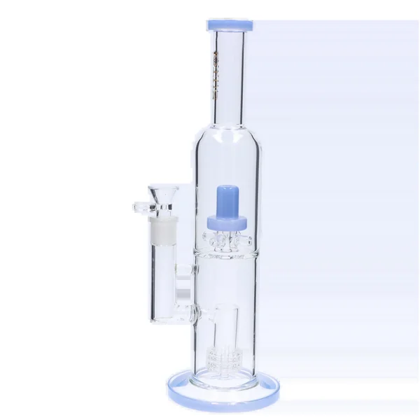 DankStop Dual Perc with Color Accents Bong - 15 in. - Image 3