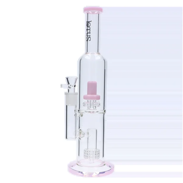 DankStop Dual Perc with Color Accents Bong - 15 in. - Image 8