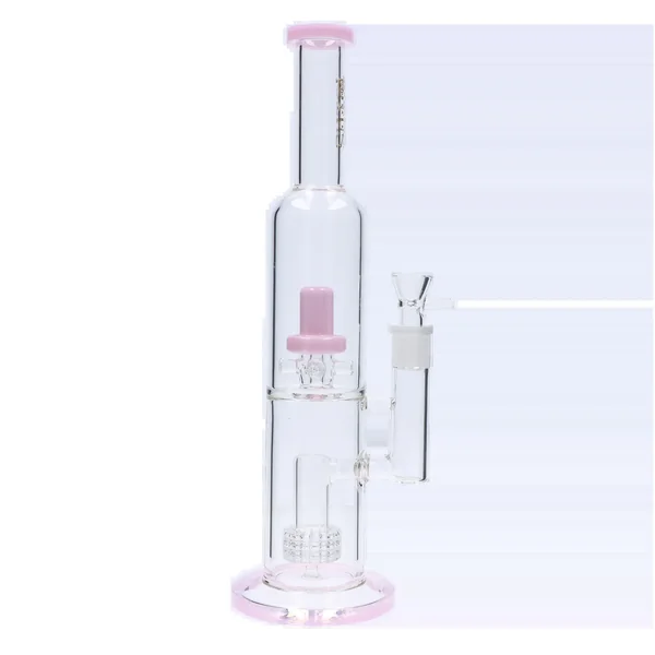DankStop Dual Perc with Color Accents Bong - 15 in. - Image 10