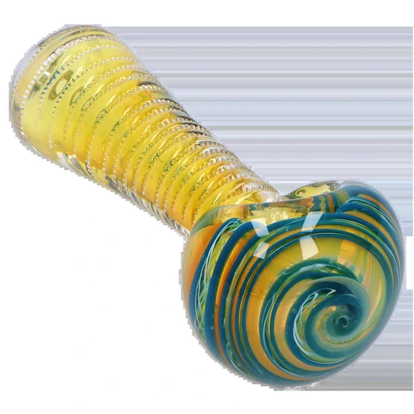 DankStop Engraved Fumed Spoon Pipe - 3 in. - Image 3