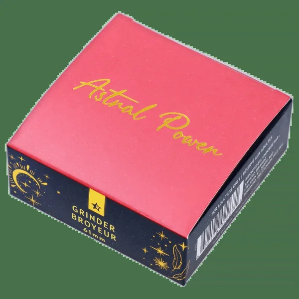 DankStop Famous Design - Astral Power Aluminum 2 stage Grinder -Black and Gold