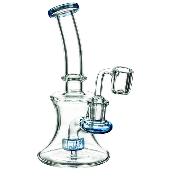DankStop Hourglass Dab Rig With Colored Accents