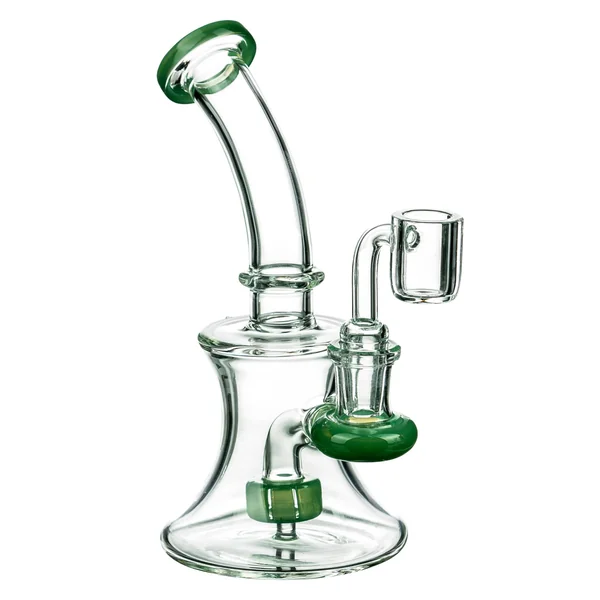 DankStop Hourglass Dab Rig With Colored Accents - Image 11