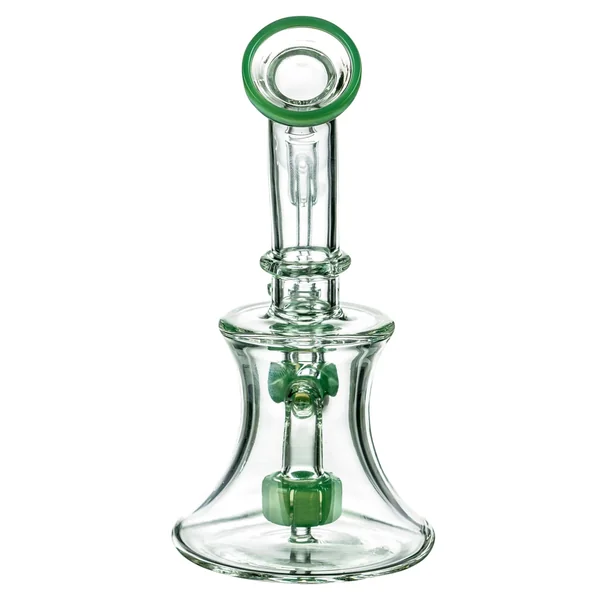DankStop Hourglass Dab Rig With Colored Accents - Image 12