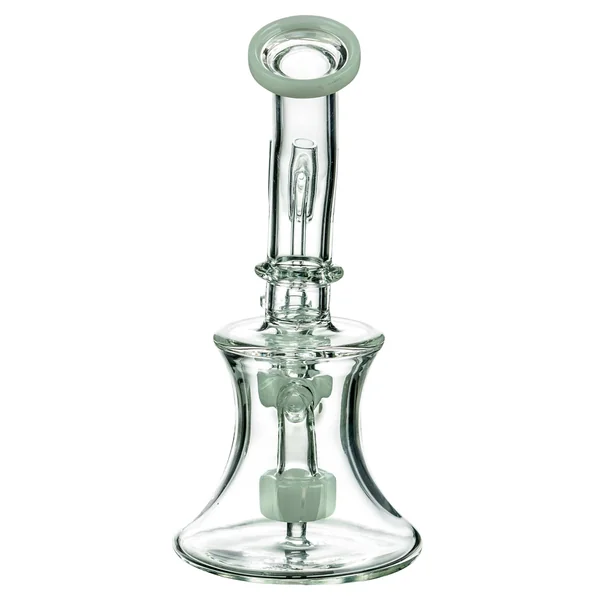 DankStop Hourglass Dab Rig With Colored Accents - Image 14
