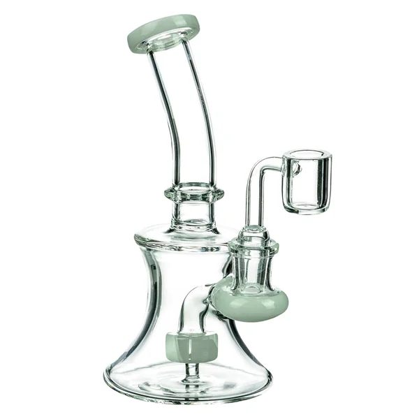 DankStop Hourglass Dab Rig With Colored Accents - Image 17