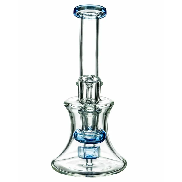 DankStop Hourglass Dab Rig With Colored Accents - Image 4