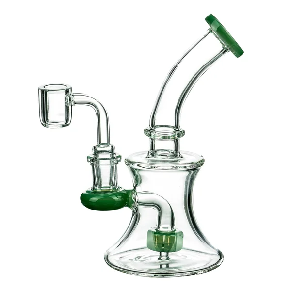 DankStop Hourglass Dab Rig With Colored Accents - Image 9